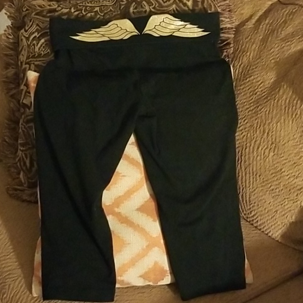 Victoria secret leggings - gold wings